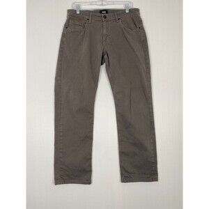 Paige Pants Mens Size 32 Gray Normandie Straight Stretch Cotton Pockets Soft